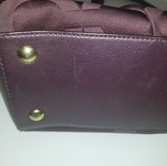 ** Sold Coach Signature Jacquard Satchel - Picture 8 of 9